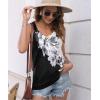 imageDisamer Womens Tank Tops 2025 Loose Fit Casual Summer Spaghetti Strap Trendy Spring Cute Lace Sleeveless T ShirtsFlower Lily