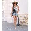 imageDisamer Womens Tank Tops 2025 Loose Fit Casual Summer Spaghetti Strap Trendy Spring Cute Lace Sleeveless T ShirtsFlower Lily