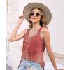 imageDisamer Womens Tank Tops 2025 Loose Fit Casual Summer Spaghetti Strap Trendy Spring Cute Lace Sleeveless T ShirtsFlower Red