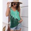 imageDisamer Womens Tank Tops 2025 Loose Fit Casual Summer Spaghetti Strap Trendy Spring Cute Lace Sleeveless T ShirtsFlower Twin Green