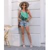 imageDisamer Womens Tank Tops 2025 Loose Fit Casual Summer Spaghetti Strap Trendy Spring Cute Lace Sleeveless T ShirtsFlower Twin Green