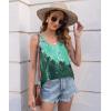 imageDisamer Womens Tank Tops 2025 Loose Fit Casual Summer Spaghetti Strap Trendy Spring Cute Lace Sleeveless T ShirtsFlower Twin Green