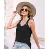 imageDisamer Womens Tank Tops 2025 Loose Fit Casual Summer Spaghetti Strap Trendy Spring Cute Lace Sleeveless T ShirtsLace Black