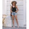 imageDisamer Womens Tank Tops 2025 Loose Fit Casual Summer Spaghetti Strap Trendy Spring Cute Lace Sleeveless T ShirtsLace Black