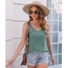 imageDisamer Womens Tank Tops 2025 Loose Fit Casual Summer Spaghetti Strap Trendy Spring Cute Lace Sleeveless T ShirtsLace Green
