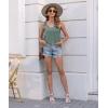 imageDisamer Womens Tank Tops 2025 Loose Fit Casual Summer Spaghetti Strap Trendy Spring Cute Lace Sleeveless T ShirtsLace Green