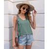 imageDisamer Womens Tank Tops 2025 Loose Fit Casual Summer Spaghetti Strap Trendy Spring Cute Lace Sleeveless T ShirtsLace Green