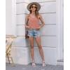 imageDisamer Womens Tank Tops 2025 Loose Fit Casual Summer Spaghetti Strap Trendy Spring Cute Lace Sleeveless T ShirtsLace Orange