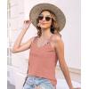 imageDisamer Womens Tank Tops 2025 Loose Fit Casual Summer Spaghetti Strap Trendy Spring Cute Lace Sleeveless T ShirtsLace Orange