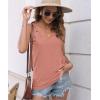 imageDisamer Womens Tank Tops 2025 Loose Fit Casual Summer Spaghetti Strap Trendy Spring Cute Lace Sleeveless T ShirtsLace Orange