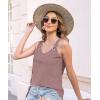 imageDisamer Womens Tank Tops 2025 Loose Fit Casual Summer Spaghetti Strap Trendy Spring Cute Lace Sleeveless T ShirtsLace Pink