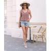 imageDisamer Womens Tank Tops 2025 Loose Fit Casual Summer Spaghetti Strap Trendy Spring Cute Lace Sleeveless T ShirtsLace Pink