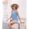 imageDisamer Womens Tank Tops 2025 Loose Fit Casual Summer Spaghetti Strap Trendy Spring Cute Lace Sleeveless T ShirtsLiu Blue