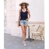 imageDisamer Womens Tank Tops 2025 Loose Fit Casual Summer Spaghetti Strap Trendy Spring Cute Lace Sleeveless T ShirtsLiu Navy