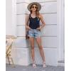 imageDisamer Womens Tank Tops 2025 Loose Fit Casual Summer Spaghetti Strap Trendy Spring Cute Lace Sleeveless T ShirtsLiu Navy
