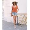 imageDisamer Womens Tank Tops 2025 Loose Fit Casual Summer Spaghetti Strap Trendy Spring Cute Lace Sleeveless T ShirtsLiu Orange