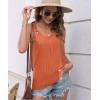 imageDisamer Womens Tank Tops 2025 Loose Fit Casual Summer Spaghetti Strap Trendy Spring Cute Lace Sleeveless T ShirtsLiu Orange
