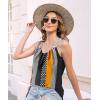 imageDisamer Womens Tank Tops 2025 Loose Fit Casual Summer Spaghetti Strap Trendy Spring Cute Lace Sleeveless T ShirtsPlaid Striped