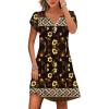 imageDisamer Womens Casual Dresses Short Sleeve Summer Dresses 2025 Boho Floral Beach Sundresses Spring ALine Dress with PocketsFloral Yellow