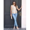 imageDisamer Sweaters Vest Tops for Women 2025 Summer Sleeveless T Shirts Button Down Cardigans Casual Knit Spring ClothesApricot