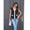 imageDisamer Sweaters Vest Tops for Women 2025 Summer Sleeveless T Shirts Button Down Cardigans Casual Knit Spring ClothesBlack