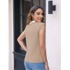 imageDisamer Sweaters Vest Tops for Women 2025 Summer Sleeveless T Shirts Button Down Cardigans Casual Knit Spring ClothesBrown