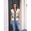 imageDisamer Sweaters Vest Tops for Women 2025 Summer Sleeveless T Shirts Button Down Cardigans Casual Knit Spring ClothesLine Apricot