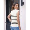 imageDisamer Sweaters Vest Tops for Women 2025 Summer Sleeveless T Shirts Button Down Cardigans Casual Knit Spring ClothesLine Apricot