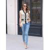 imageDisamer Sweaters Vest Tops for Women 2025 Summer Sleeveless T Shirts Button Down Cardigans Casual Knit Spring ClothesLine Apricot