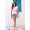 imageDisamer Womens Short Sleeve Sweater Tops 2025 Summer Sleeveless Vests Loose fit Tank Cap Sleeve Knit Spring OutfitsColor Apricot
