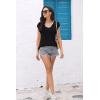 imageDisamer Womens Short Sleeve Sweater Tops 2025 Summer Sleeveless Vests Loose fit Tank Cap Sleeve Knit Spring OutfitsColor Black