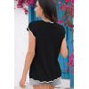 imageDisamer Womens Short Sleeve Sweater Tops 2025 Summer Sleeveless Vests Loose fit Tank Cap Sleeve Knit Spring OutfitsColor Black
