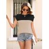 imageDisamer Womens Summer Cap Sleeve Tops Sleeveless Sweater Vest Casual Loose Fit Striped Knit Lightweight PulloverColor Black