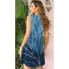 imageSummer Dresses for Women 2025 Sundresses Sleeveless Beach Swimsuit Cover Ups Spring Casual Loose Tank Tshirt Sun DressFlower Ink