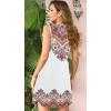 imageSummer Dresses for Women 2025 Sundresses Sleeveless Beach Swimsuit Cover Ups Spring Casual Loose Tank Tshirt Sun DressFlower Vine Red