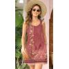 imageSummer Dresses for Women 2025 Sundresses Sleeveless Beach Swimsuit Cover Ups Spring Casual Loose Tank Tshirt Sun DressFlower Wallpaper Red