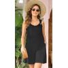 imageSummer Dresses for Women 2025 Sundresses Sleeveless Beach Swimsuit Cover Ups Spring Casual Loose Tank Tshirt Sun DressPure Black