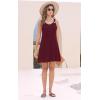 imageSummer Dresses for Women 2025 Sundresses Sleeveless Beach Swimsuit Cover Ups Spring Casual Loose Tank Tshirt Sun DressStripe Red