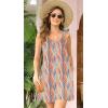 imageSummer Dresses for Women 2025 Sundresses Sleeveless Beach Swimsuit Cover Ups Spring Casual Loose Tank Tshirt Sun DressStriped Ribbon