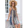 imageDisamer Summer Dresses for Women 2025 Sundresses Beach Swimsuit Coverups Vacation Sleeveless Button Down Spring Sun DressDewdrop Blue