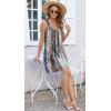 imageDisamer Summer Dresses for Women 2025 Sundresses Beach Swimsuit Coverups Vacation Sleeveless Button Down Spring Sun DressDewdrop Blue