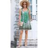 imageDisamer Summer Dresses for Women 2025 Sundresses Beach Swimsuit Coverups Vacation Sleeveless Button Down Spring Sun DressFloral Green