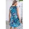 imageDisamer Summer Dresses for Women 2025 Sundresses Beach Swimsuit Coverups Vacation Sleeveless Button Down Spring Sun DressFloral Lotus