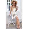 imageDisamer Summer Dresses for Women 2025 Sundresses Beach Swimsuit Coverups Vacation Sleeveless Button Down Spring Sun DressLeaf Withered