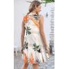 imageDisamer Summer Dresses for Women 2025 Sundresses Beach Swimsuit Coverups Vacation Sleeveless Button Down Spring Sun DressLeaf Withered