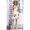 imageDisamer Summer Dresses for Women 2025 Sundresses Beach Swimsuit Coverups Vacation Sleeveless Button Down Spring Sun DressLeaf Withered