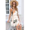 imageDisamer Summer Dresses for Women 2025 Sundresses Beach Swimsuit Coverups Vacation Sleeveless Button Down Spring Sun DressLeaf Withered