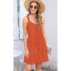 imageDisamer Summer Dresses for Women 2025 Sundresses Beach Swimsuit Coverups Vacation Sleeveless Button Down Spring Sun DressLiu Orange