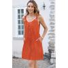 imageDisamer Summer Dresses for Women 2025 Sundresses Beach Swimsuit Coverups Vacation Sleeveless Button Down Spring Sun DressLiu Orange