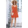 imageDisamer Summer Dresses for Women 2025 Sundresses Beach Swimsuit Coverups Vacation Sleeveless Button Down Spring Sun DressLiu Orange